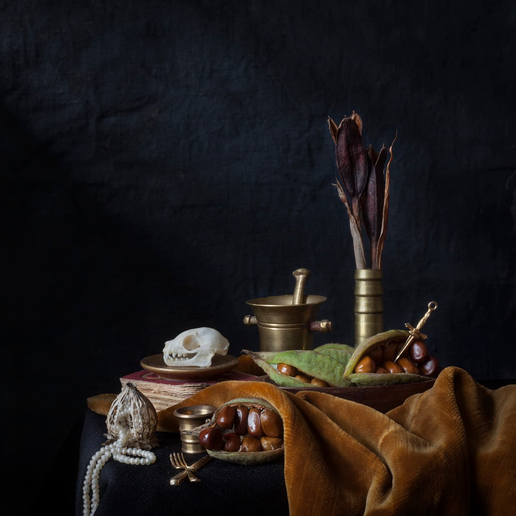 Vanitas VI 2017, 66 × 66 cm / 30 × 30 cm